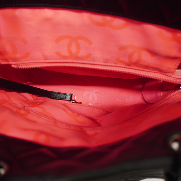 CHANELAuth  Ligne Cambon Women's Undefined,Leather Tote Bag Black - Picture 4 of 10